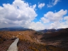 View down to Piedre Grande from aqueduct